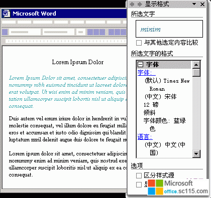 ôWord2003鿴ʽϸϢ